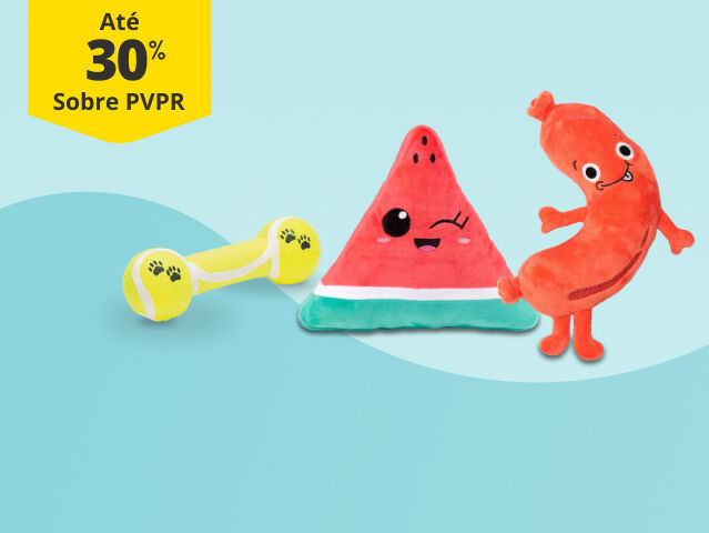 At&eacute; 30% PVPR em brinquedos 